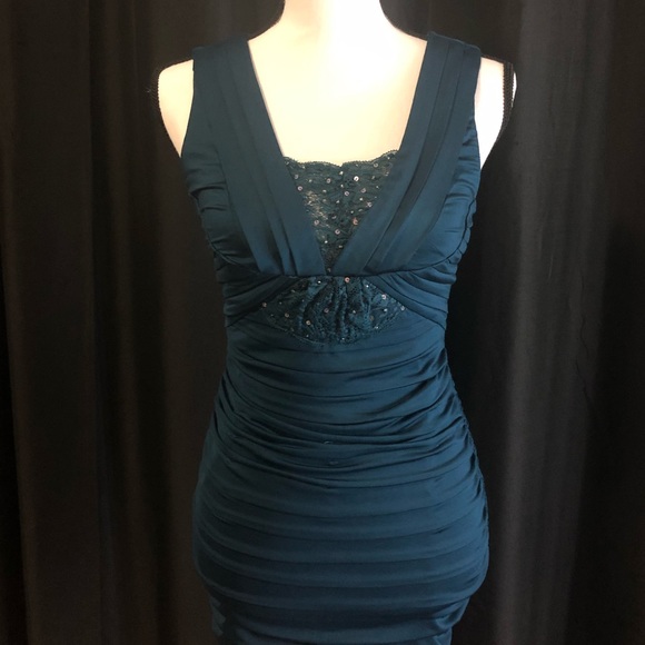 Teal Bandage Dress - Picture 8 of 8